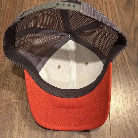 Richardson Gray and Orange Trucker Hat - Picture 3 of 3